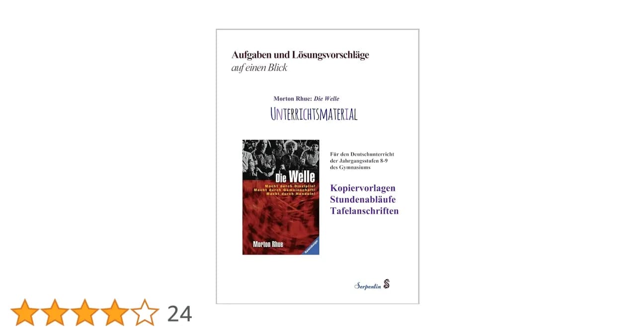 Praktische Unterrichtsideen für Die Welle von Morton Rhue im Klassenzimmer