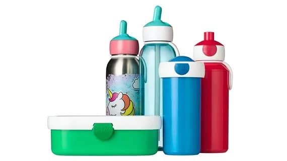 Die besten Brotdosen und Trinkflaschen für die Schule finden